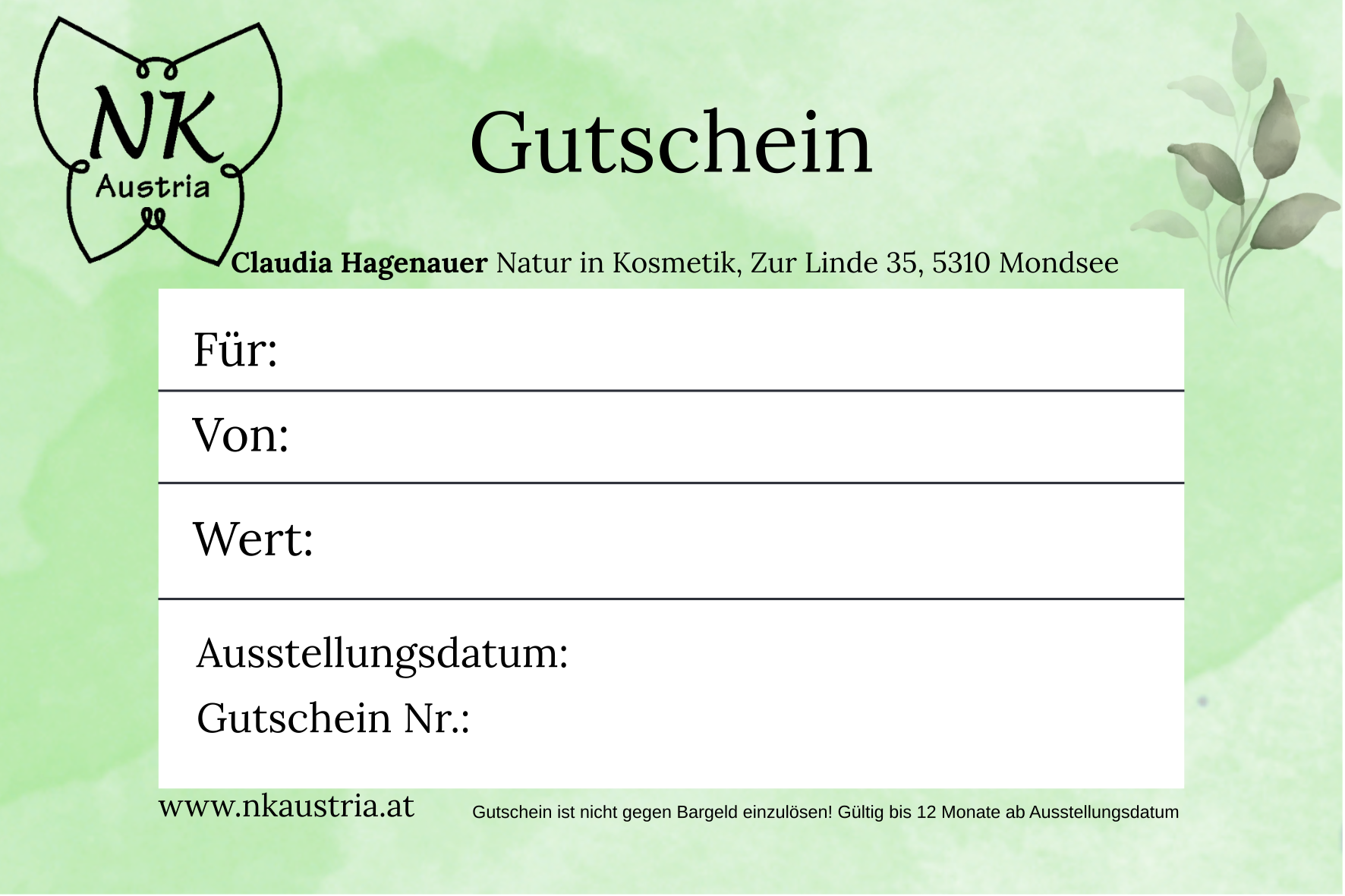 Gutschein 20€